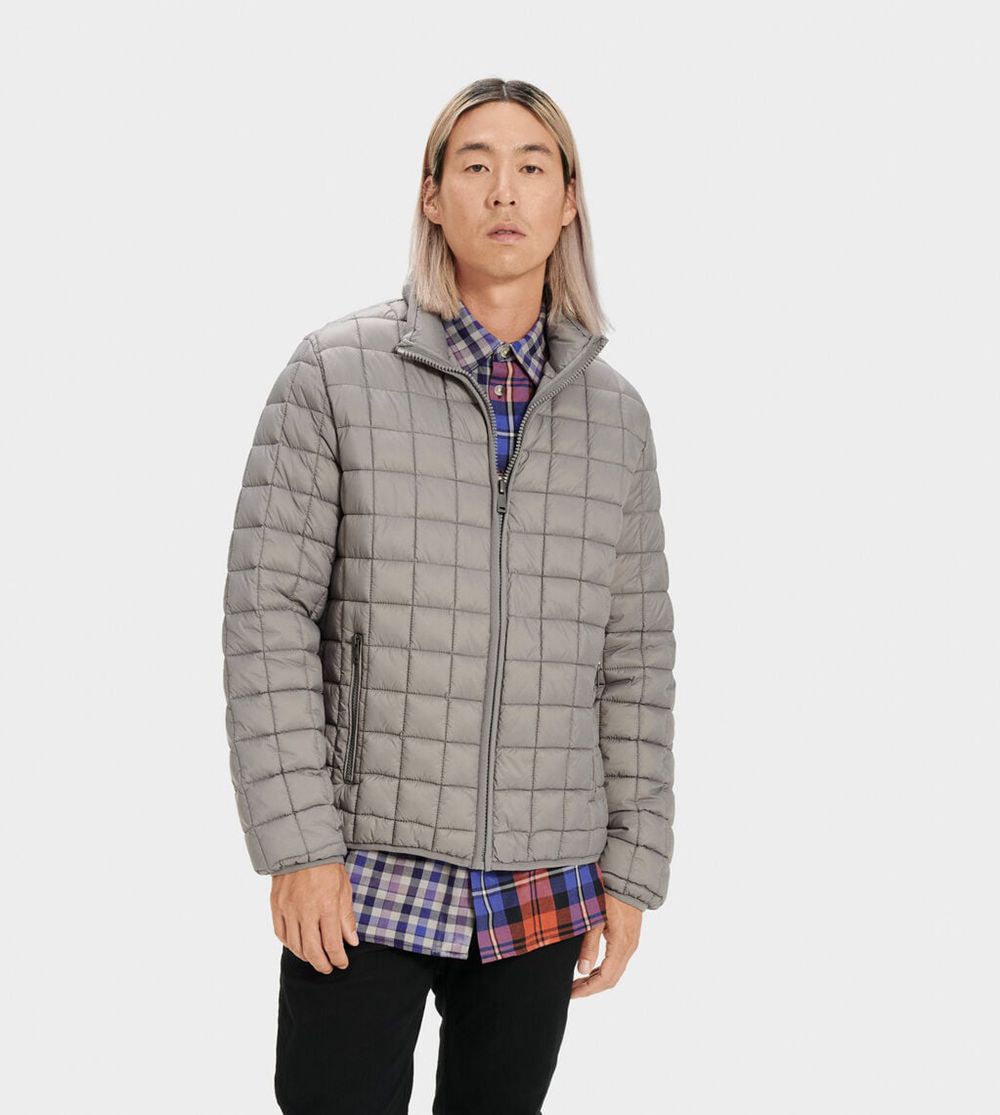 Ugg Jackets Canada - Ugg Men's Joel Packable Quilted Steel Gray